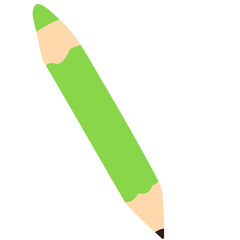 Flat vector of a double-ended pencil. Ideal for school supplies, creative tools, drawing and design projects, educational materials, and cute stationery-themed illustrations.