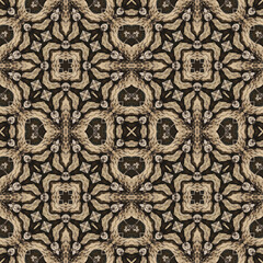 Seamless abstract pattern. Symmetrical texture. Kaleidoscope