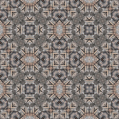 Seamless abstract pattern. Symmetrical texture. Kaleidoscope