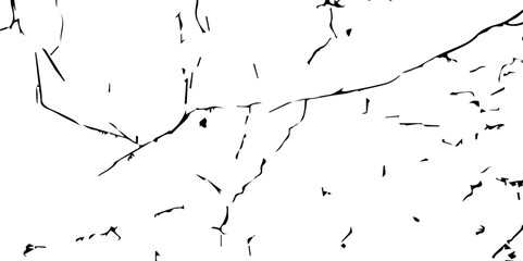 Vector Illustration of Cracked Ground Texture with Transparent Background – A Distressed Grunge Effect Featuring Natural Earth Line Patterns
