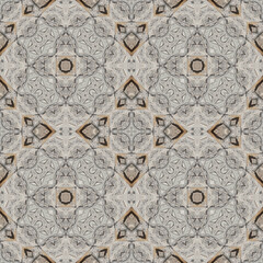 Seamless abstract pattern. Symmetrical texture. Kaleidoscope