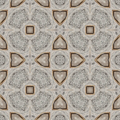 Seamless abstract pattern. Symmetrical texture. Kaleidoscope