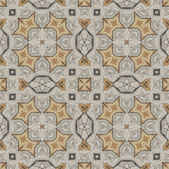 Seamless abstract pattern. Symmetrical texture. Kaleidoscope