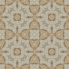 Seamless abstract pattern. Symmetrical texture. Kaleidoscope