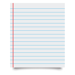 Blue Lined Paper