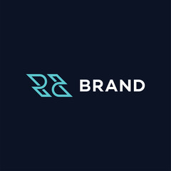 letter P D logo design vector template illustration.