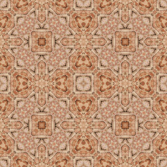 Seamless abstract pattern. Symmetrical texture. Kaleidoscope