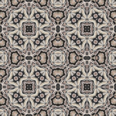 Seamless abstract pattern. Symmetrical texture. Kaleidoscope