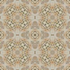 Seamless abstract pattern. Symmetrical texture. Kaleidoscope