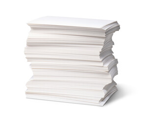 高く積み上げられた、白いカード。もしくは名刺