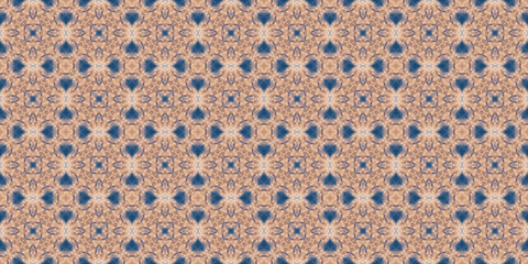 Seamless abstract pattern. Symmetrical texture. Kaleidoscope