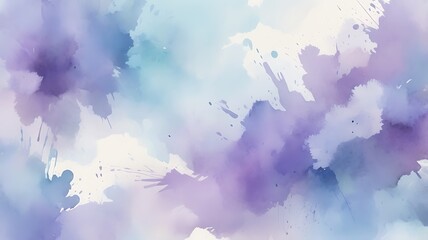 Abstract Watercolor Background Soft Purple and Blue Hues