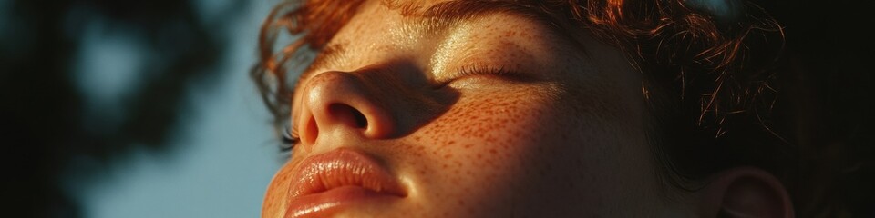 Fototapeta premium Vaisakhi Golden Hour Wellness Mindful Renewal and Soft Glow Serenity for Holistic Self-Care Social Media Content Targeting Millennial Wellness Entrepreneurs