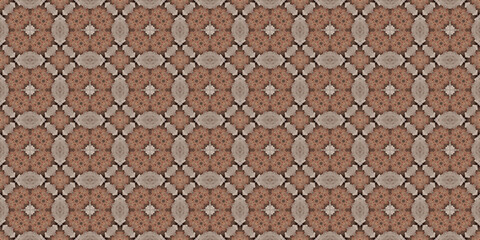Seamless abstract pattern. Symmetrical texture. Kaleidoscope
