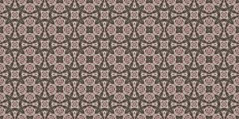 Seamless abstract pattern. Symmetrical texture. Kaleidoscope