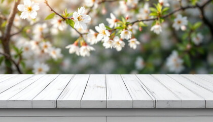 Spring and wooden table background. Spring flowers and wooden table for product display HD backdrop. Beautiful spring flowers and wooden table HD wallpaper