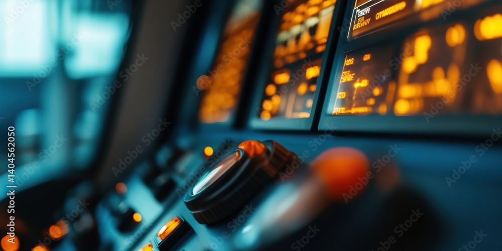 Aufkleber next-gen maritime navigation high-performance industrial control interface showcasing precision tech
