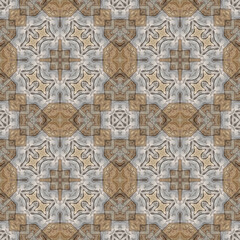 Seamless abstract pattern. Symmetrical texture. Kaleidoscope