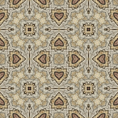 Seamless abstract pattern. Symmetrical texture. Kaleidoscope