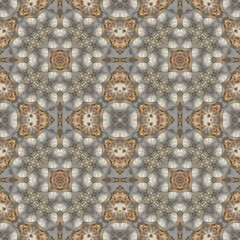 Seamless abstract pattern. Symmetrical texture. Kaleidoscope