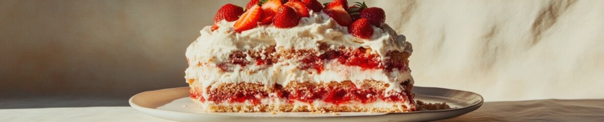 Artisanal Red Velvet Strawberry Cake Luxe Pastry Craftsmanship Capturing Rustic Elegance in Modern Culinary Content Marketing