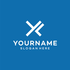 Obraz premium Letter Y L logo vector template illustration