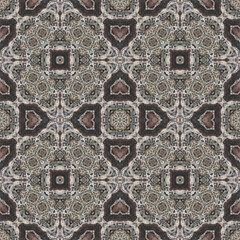 Seamless abstract pattern. Symmetrical texture. Kaleidoscope