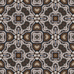 Seamless abstract pattern. Symmetrical texture. Kaleidoscope