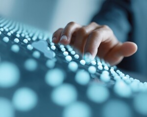 Quantum Data Flow Innovative Tech Connectivity Visualizing Enterprise Digital Transformation with Immersive UI Experience and Futuristic Interaction Design