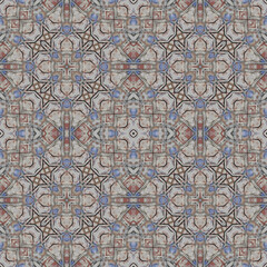 Seamless abstract pattern. Symmetrical texture. Kaleidoscope