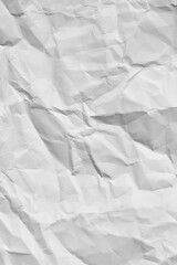 Obraz premium white crumpled wrinkled paper sheet