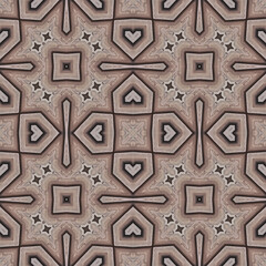 Seamless abstract pattern. Symmetrical texture. Kaleidoscope