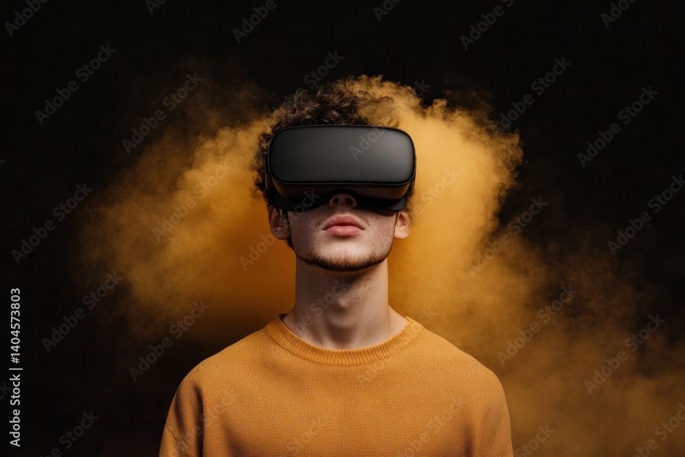 Poster immersive digital frontier gen z tech explorer unleashing virtual reality potential in next-gen expe