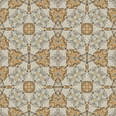 Seamless abstract pattern. Symmetrical texture. Kaleidoscope