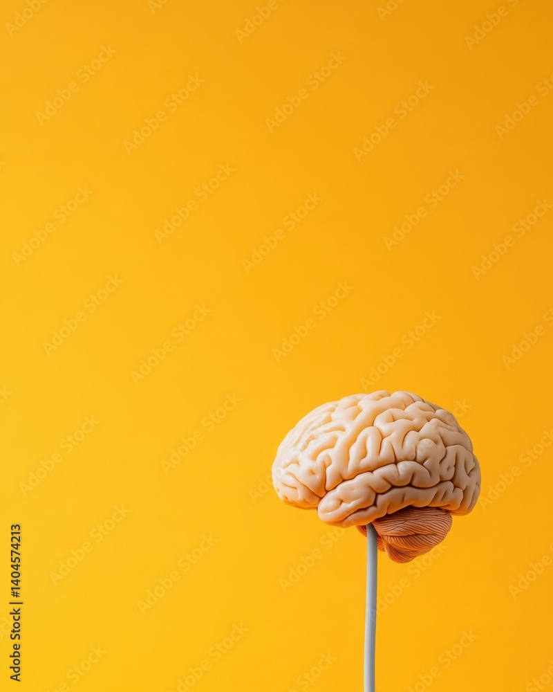 Leinwandbilder minimalist neuroscience visualization innovative brain model exploring cognitive design and mental h