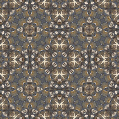 Seamless abstract pattern. Symmetrical texture. Kaleidoscope