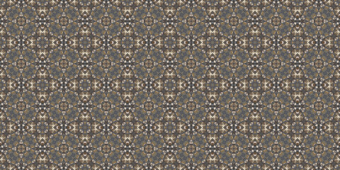 Seamless abstract pattern. Symmetrical texture. Kaleidoscope