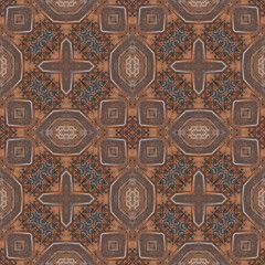Seamless abstract pattern. Symmetrical texture. Kaleidoscope