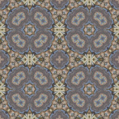 Seamless abstract pattern. Symmetrical texture. Kaleidoscope