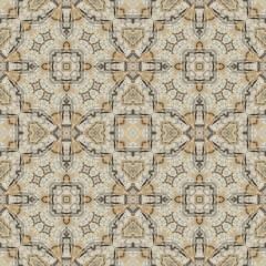 Seamless abstract pattern. Symmetrical texture. Kaleidoscope