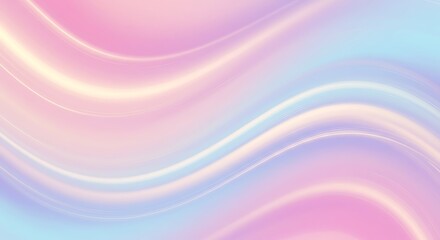 Obraz premium Pastel Wave Background Abstract Swirl Design in Soft Pink, Blue, and White