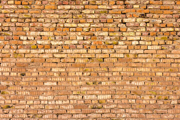 Old brick wall, weathered texture, grunge background