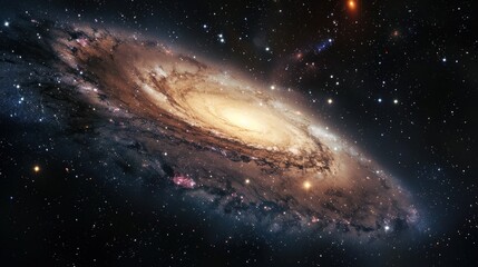 Naklejka premium Spiral Galaxy in the Vast Universe