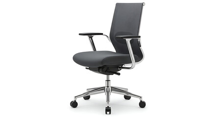 Fototapeta premium Modern Ergonomic Office Chair: Sleek Design, Comfort & Support AI Generated