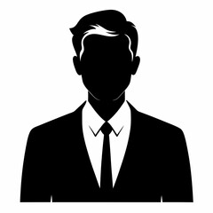 businessman silhouette vector