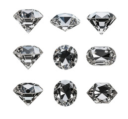 diamond on white background