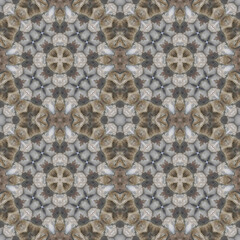 Seamless abstract pattern. Symmetrical texture. Kaleidoscope