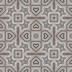 Seamless abstract pattern. Symmetrical texture. Kaleidoscope