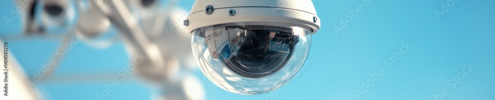 Poster advanced cybersecurity surveillance high-performance dome camera in 5g infrastructure - next-gen dig