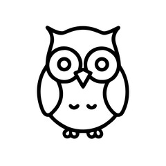 owl on white background